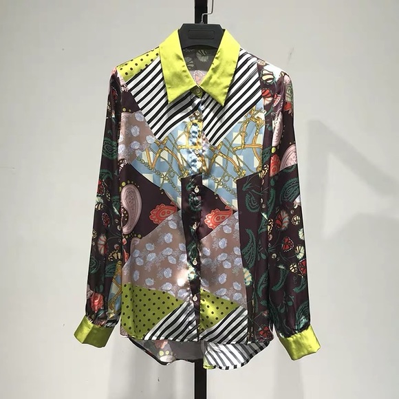 Nice shirt colourful  fancy summer shirt - Picture 1 of 5